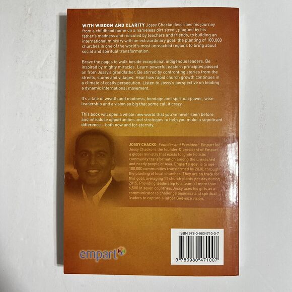 Madness By Jossy Chacko PB 2008 Empart Paperback Book Novel Leadership Edition - Picture 5 of 9